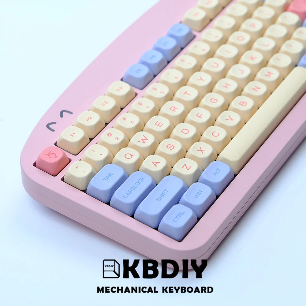 PBT Keycap, perfil KOA, 7U, ISO, Mac, japonês, coreano, 141 chaves