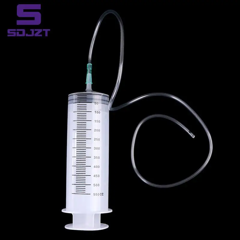 

500ml CC Syringe Injector Clear Plastic Large Disposable Syringe With Hose Tube High Quality