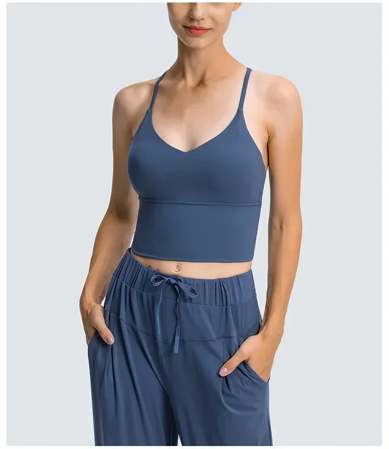 Lemon Women's Bra Sports Bra Underwear Jogging Workout Top Vest Women Clothing Without Bones Cropped Gym Fitness Yoga Tank Top