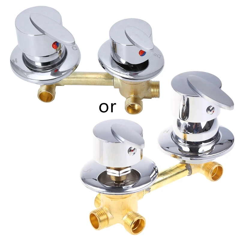 

Brass Dual Mixing for VALVE Water Outlet Thread Screw 3 Way For Kitchen Dropship