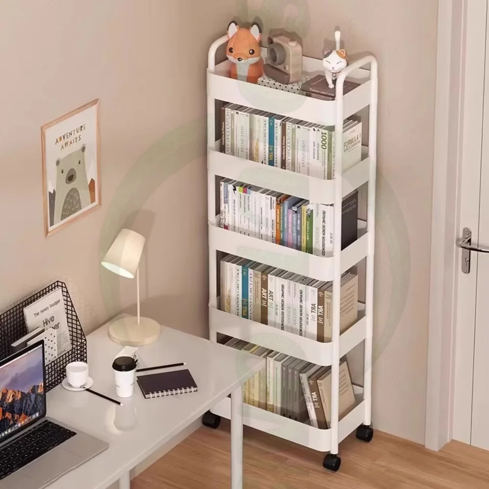 Hot Household Trolley Multi-layer Small Cart Storage Rack Baby Articles Storages Portability Simplicity Storage Cart With Wheels