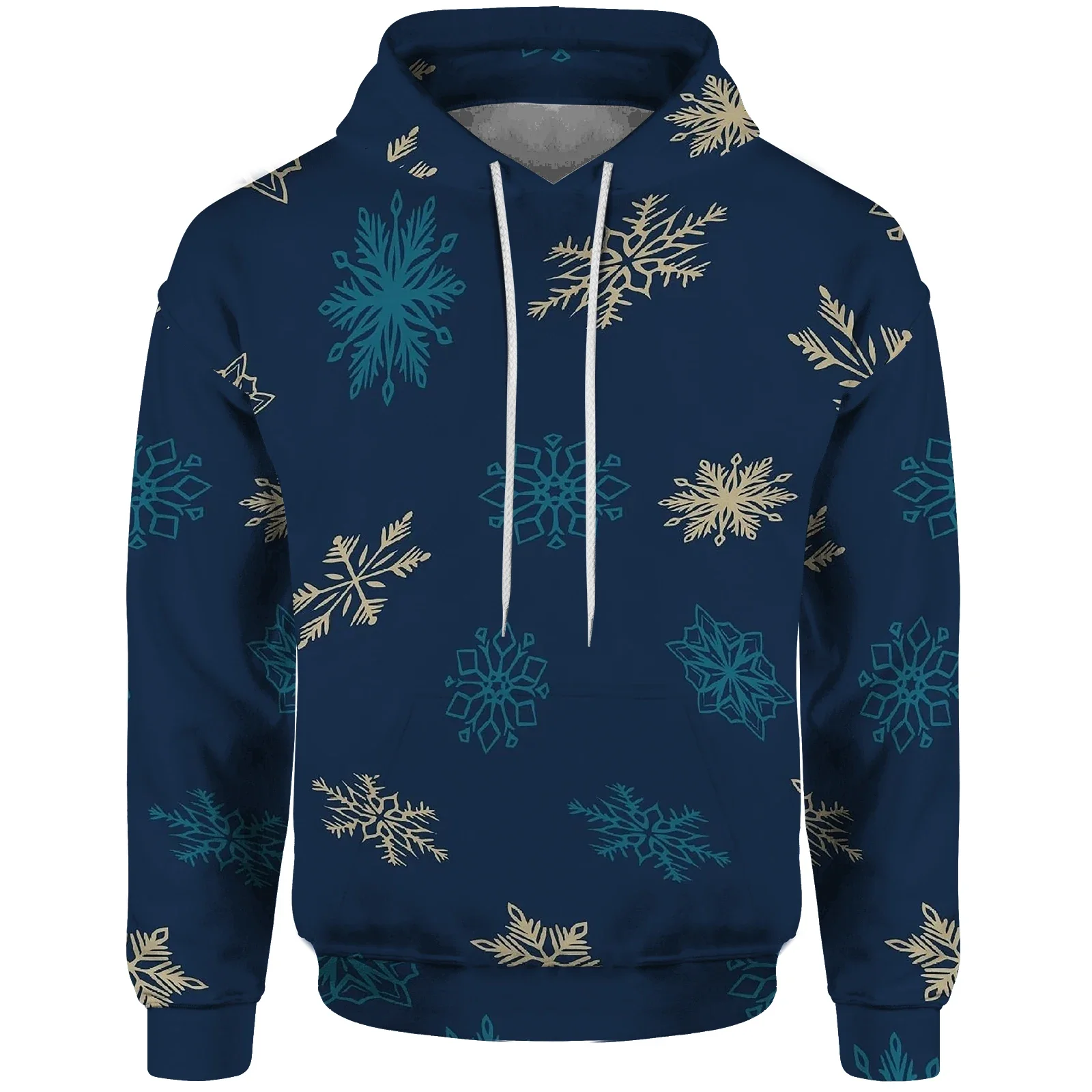 thumbnail image 1 of Sudadera con capucha de árbol de Navidad para hombre, sudadera con capucha de copo de nieve para hombre, sudaderas duraderas para hombre, ropa de invierno asequible Y2k con piña, 1 of 4