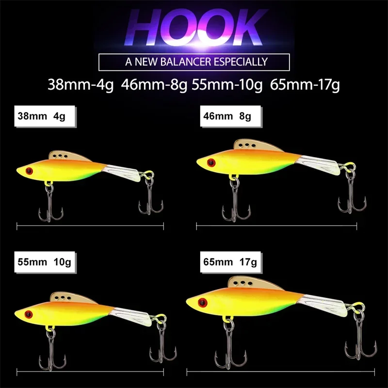 4g 8g 10g 17g Ice Fishing Lure Balancers Professional Winter Jig Wobblers Bait For Trout Bass Pike Carp For Fishing Crankbait Fishing Lure Carp Fishing Bait