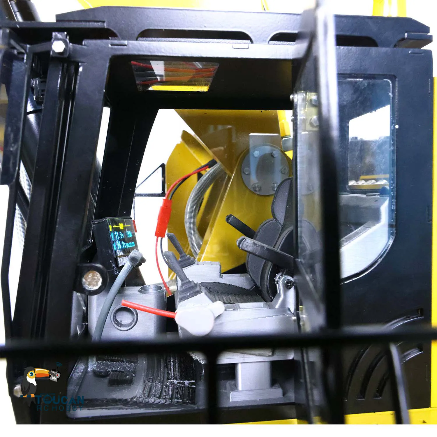 1/14 Hydraulic RC Excavator 6015B Metal Remote Control Heavy Duty Construction Diggers Light Sound Model Toy THZH1546 5