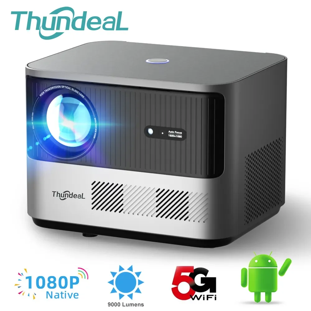 ThundeaL TDA6 Full HD1080P Projector 5G WiFi Android 4K Video Smart Home Theater Auto Focus Projetor TDA6W 3D Portable Proyector