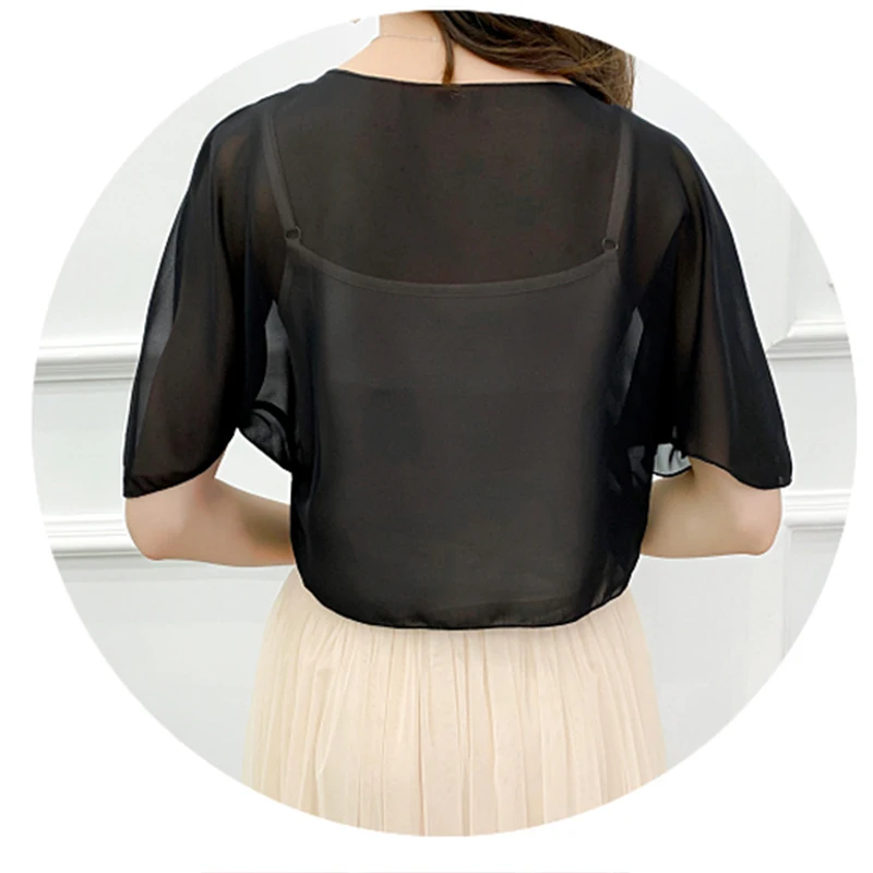 Ladies Soft Wedding Cape Wedding Jacket Wraps Chiffon Shrugs For Women Bridal Bolero Shawl and Wraps Evening Cover Up