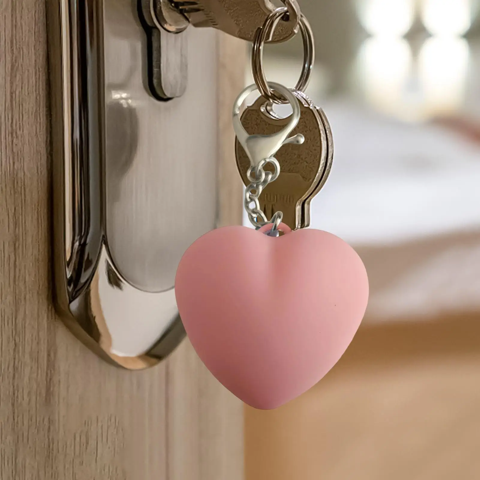 Bag Light Portable Heart-Shape LED Lamp Flashlight Decor Touch Sensor Lighted Keychain For Women Men Camping Nurse Safety