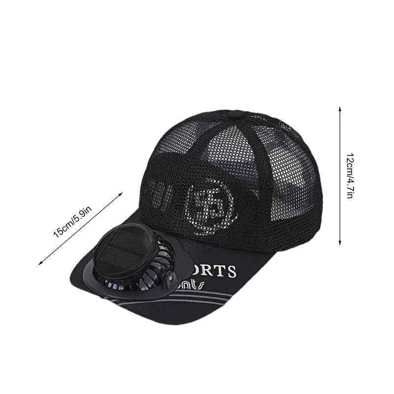 Men Women Hat Solar Energy&USBCharging Fan Caps Baseball Hats With Cooling Fan Sun Protection For Casual Outdoor Sport