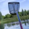 Portable Nano Mesh Fabric Fishing Net Head Anti-hook Deepening Fishing Folding Mesh Black Fishing Landing Net