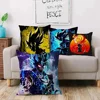 Anime Dragon Balls Z Goku Kawaii Pillow Covers Cartoon Sofa Decorative Home Double-sided Printing Short Plush Cute Cushion Cover 2
