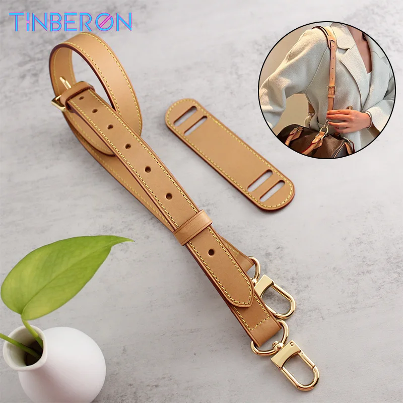 TINBERON Beeswax Bag Strap Replacement Vachetta Leather Shoulder