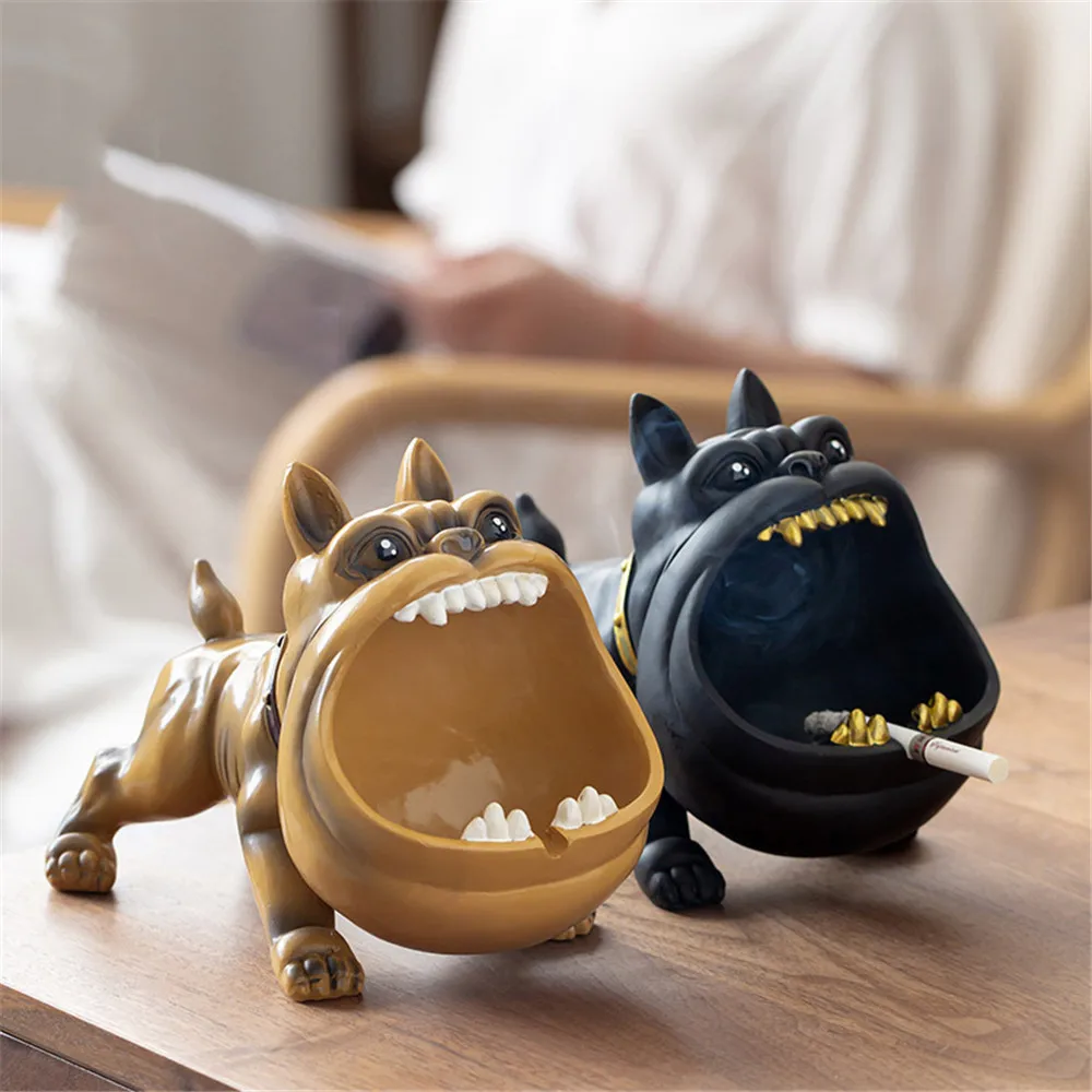 Ceramic Dog Ashtray Large Capacity