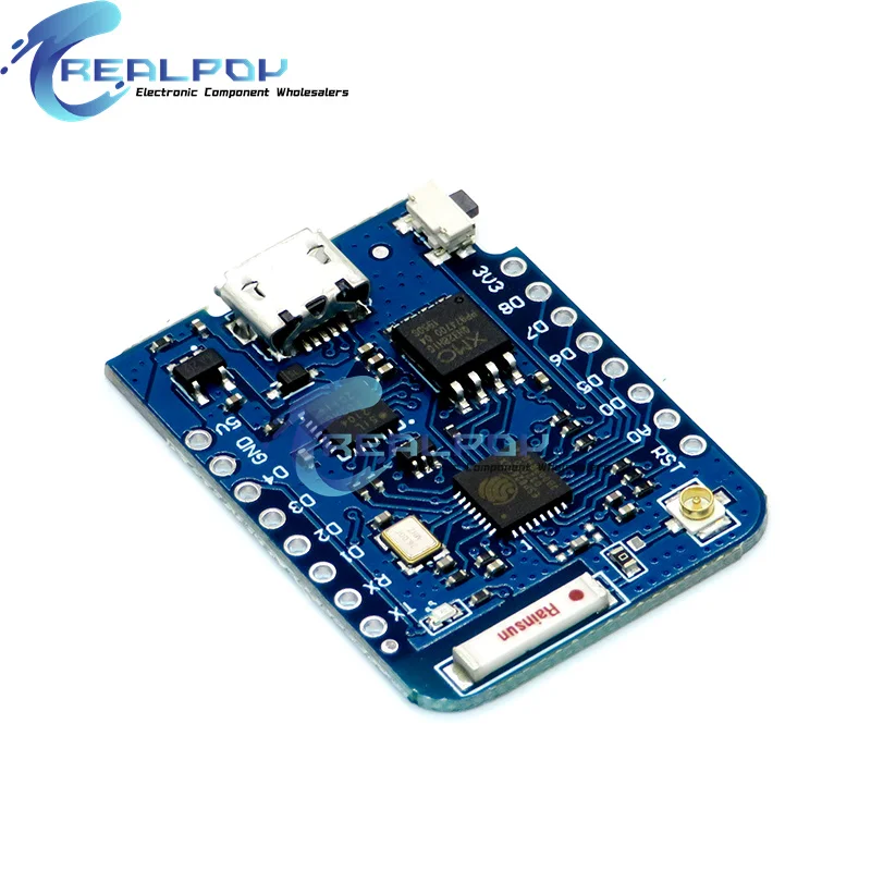 WEMOS D1 Mini Pro 4M 16M Bytes External Antenna Connector NodeMCU Based ESP8266 CP2104 CH9102 WIFI Development Board + Antenna 4