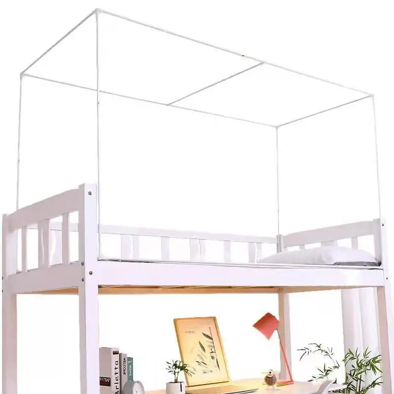 Bunk Bed Top Ra Painted Iron Student Mosquito Net Bed Curtain Exble Thiened Single Bed Dormi Universal