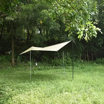 Ultra Light Tarp, 40D Silicone Coated Black Rubber Canopy Nylon, Footfrint, Shelter, 4*3m, Tarp Square, Butterfly Shaped Tarp 5