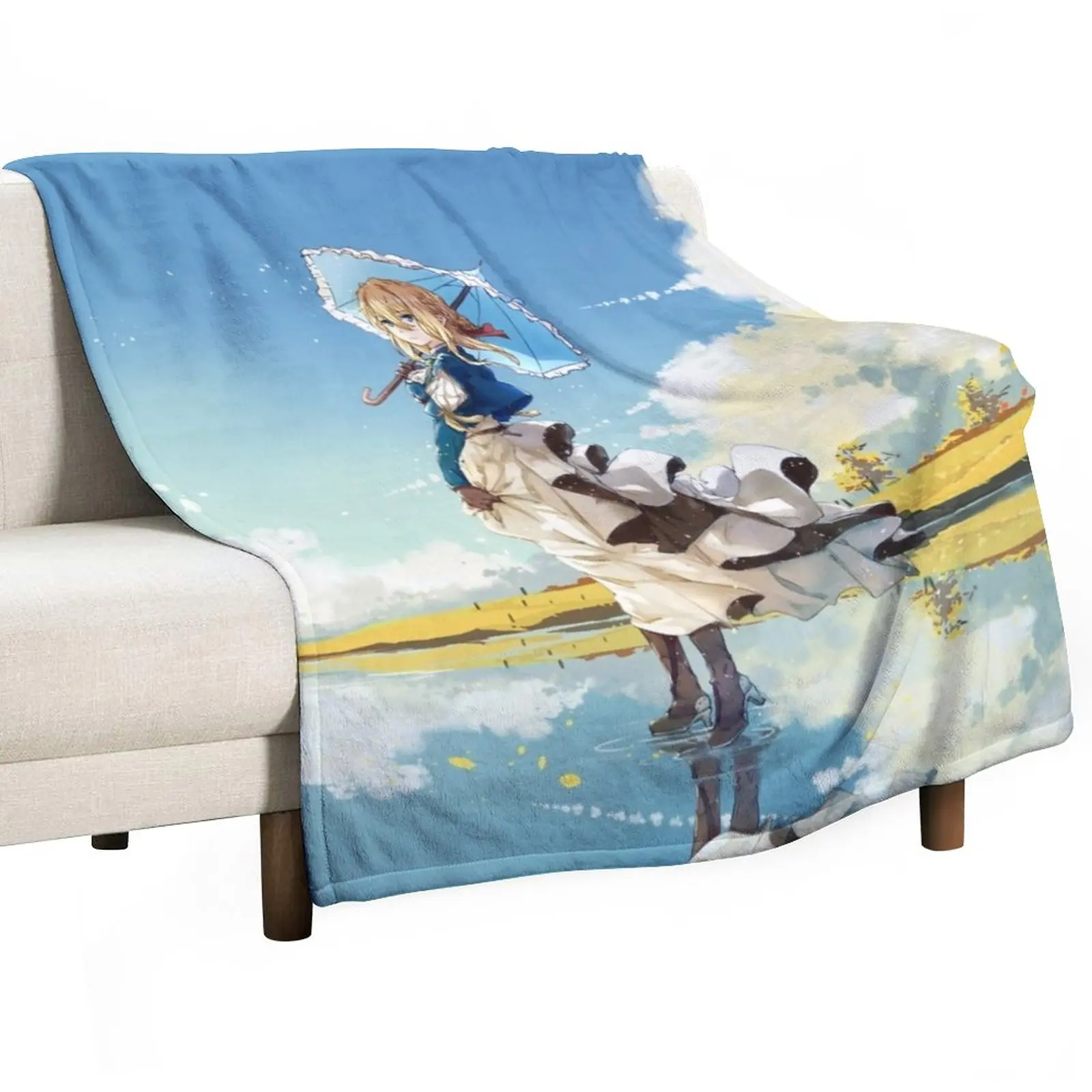 

Violet Evergarden 3 Throw Blanket Soft Comforter Kid'S Heavy Blankets