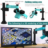 RF4 FO19 Microscope Metal Swing Arm Universal Telescopic 360 degree Single Arm Can Fixed Lifting Maintenance Detection Bracket 2