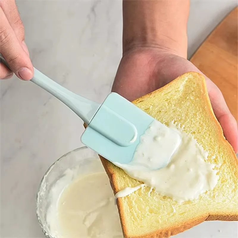 Baking Tools 3Pcs/Set Silicone Scraper Oil Brush Cake Spatula Cream Scraper Sauce Brush Baking Tool Kitchen Cooking Utensils Non-stick Materi