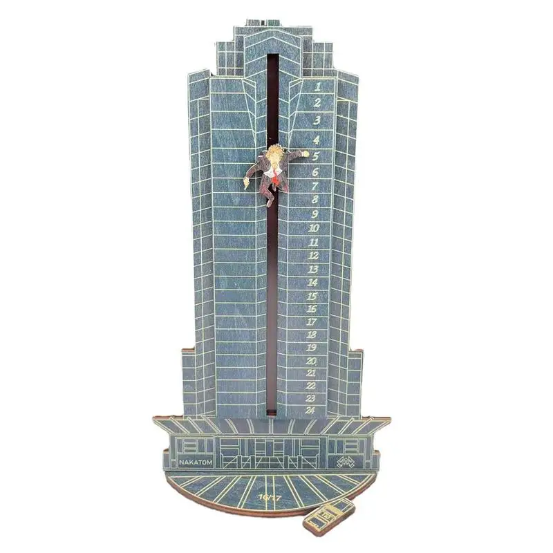 

Christmas Advent Calendar Decoration Wooden Count Down Calendar Hans Gruber Falling Off Plaza Die Hard Decor Not Easy To Fade