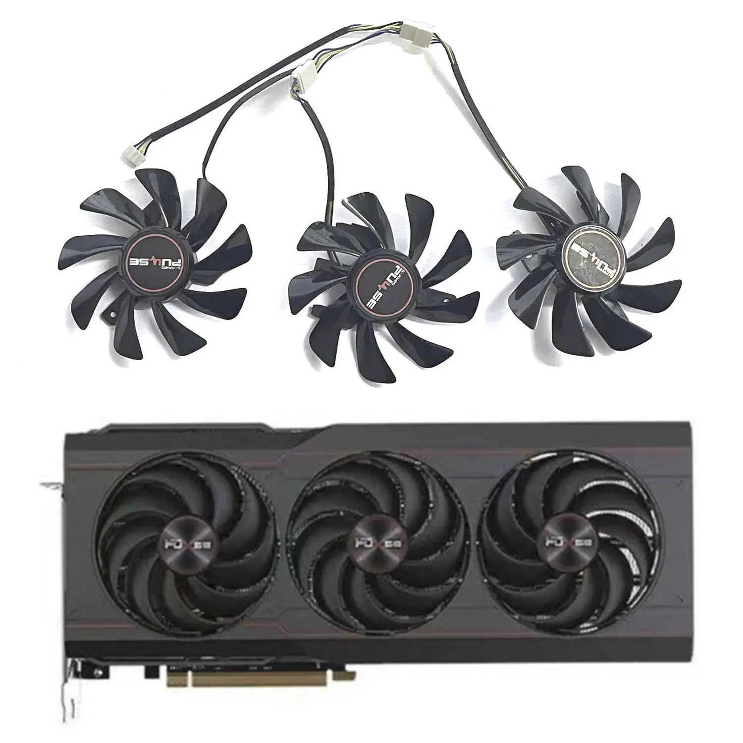 Ventola Nuova Di Zecca Fai Da Te 85Mm 4Pin Rx 6800 6800Xt Ventola Gpu Per Scheda Grafica Da Gioco Sapphire Pulse Amd Radeon Rx 6800 6800Xt