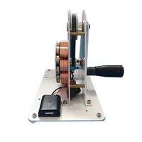 เครื่องกำเนิดไฟฟ้ามือหมุน USB ชาร์จฉุกเฉิน 12V แม่เหล็กถาวรเครื่องกำเนิดไฟฟ้าขนาดเล็กสำหรับกลางแจ้งแคมป์ปิ้ง 50W 4