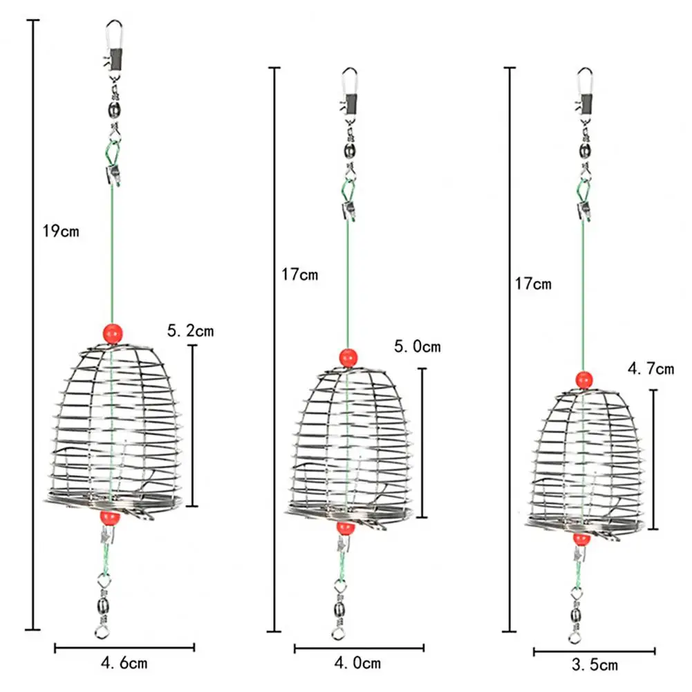 Fishing Bait Cage Compact Size With Spring Increase Fishing Rate Stainless  Steel Angling Lure Feeder Carp Fishing Tackle Cage - Fishing Tools -  AliExpress