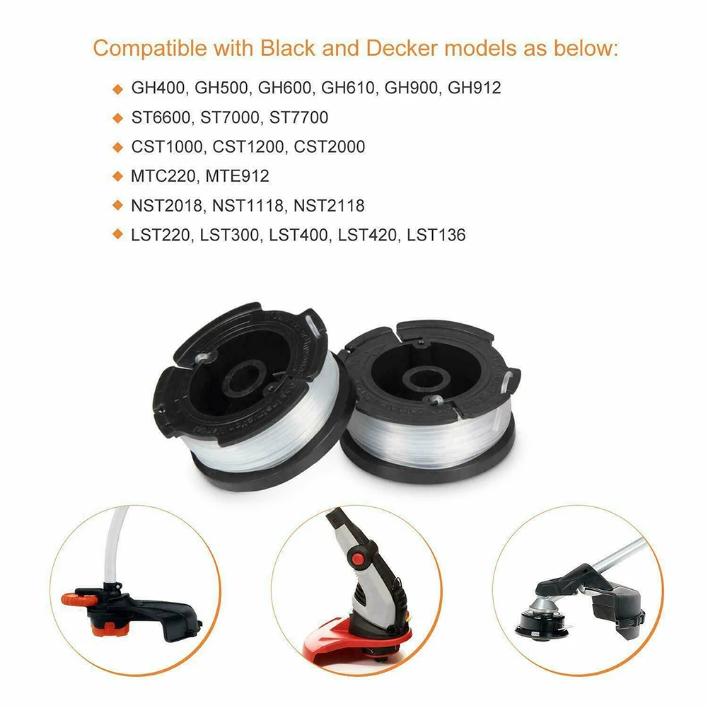 Trimmer Spool &Cap Cover & Spring For Black Decker For Cordless Grass Trimmer Blade Cutter Lawn Mower Accessories Parts