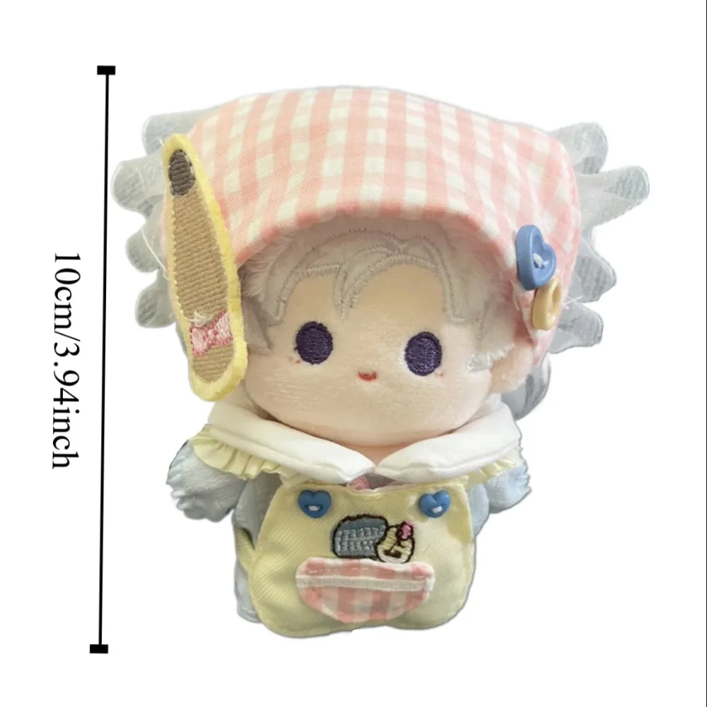 Kitchen 10cm Cotton Doll Clothes Apron Suit Doll Clothes Outfit Lovely Headscarf Doll Dress Up Set Children's Gift