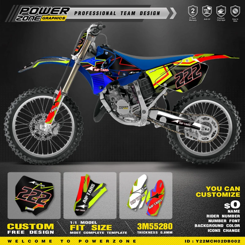 PowerZone Ŀ  ׷  Į ƼĿ ŰƮ, ߸ 2002-2014 YZ125 YZ250   Į 01