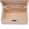 Retro Wooden Storage Box Plain Wood With Lid Multifunction Square Hinged Craft Gift Boxes For Home Supply Storage Decoration 4