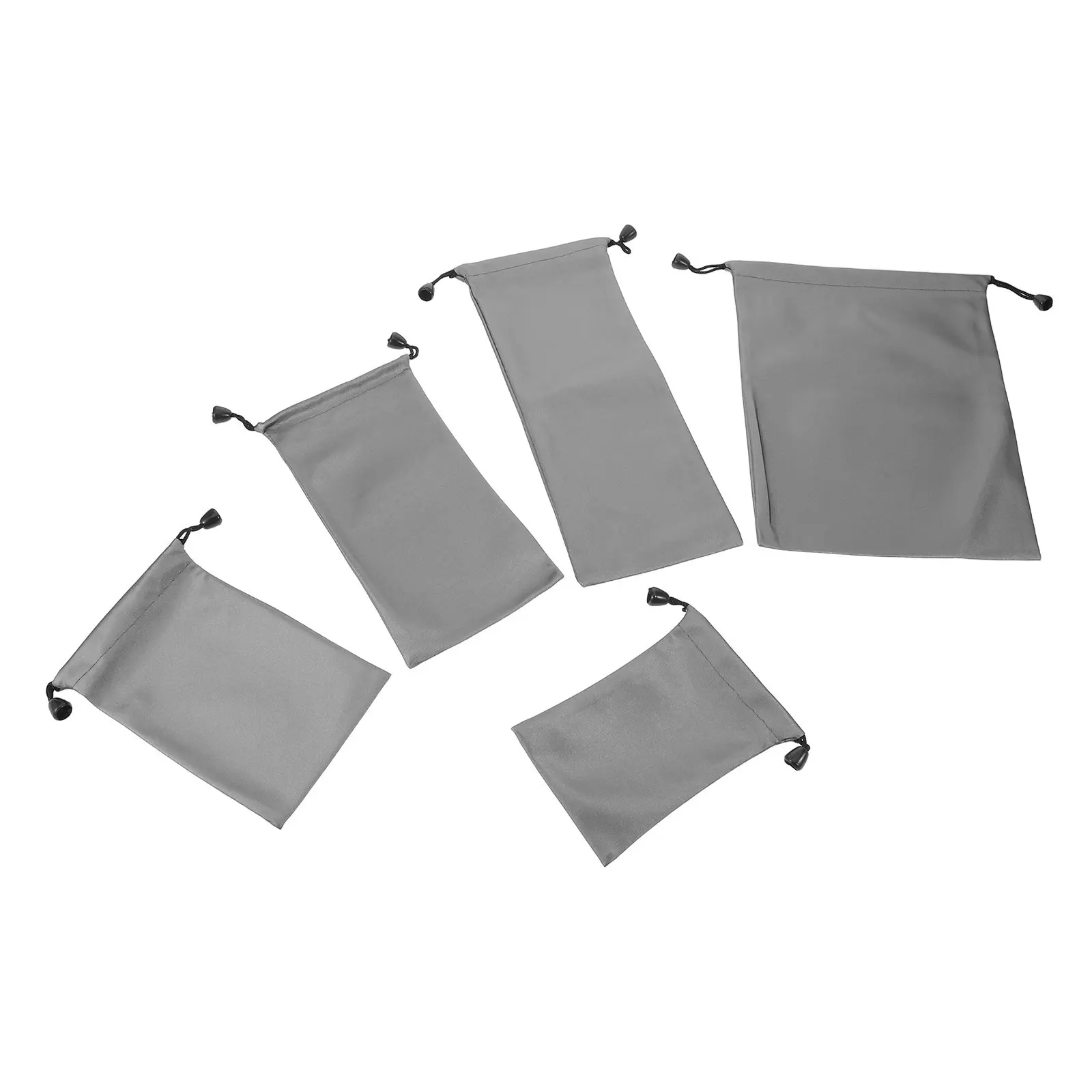 5Pcs Drawstring 보관 가방 케이블 충전기 용 소형 나일론 주최자 보조베터리 여행 전자 액세서리 파우치