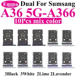 10 - Pack Dual SIM and SD Card Holder Slots (A36 A366)