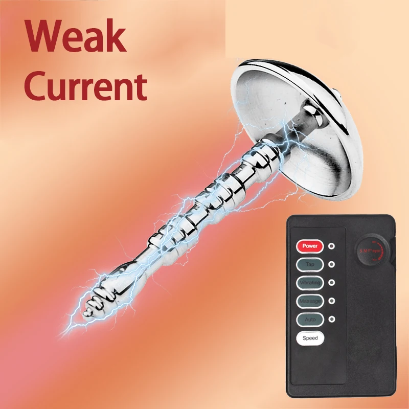 E-stim Penis Rod Electro Shock Urethral Sounding Plug Bdsm Medical Accessories For Men Prostate By Electric Stimulation Sex Toy