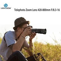 Lightdow 420-800mm f/8.3-f16 Manual Telephoto Zoom Lens for Canon EOS R1 80D T3 T4 T5i T6 Nikon Sony Olympus Pentax DSLR Cameras