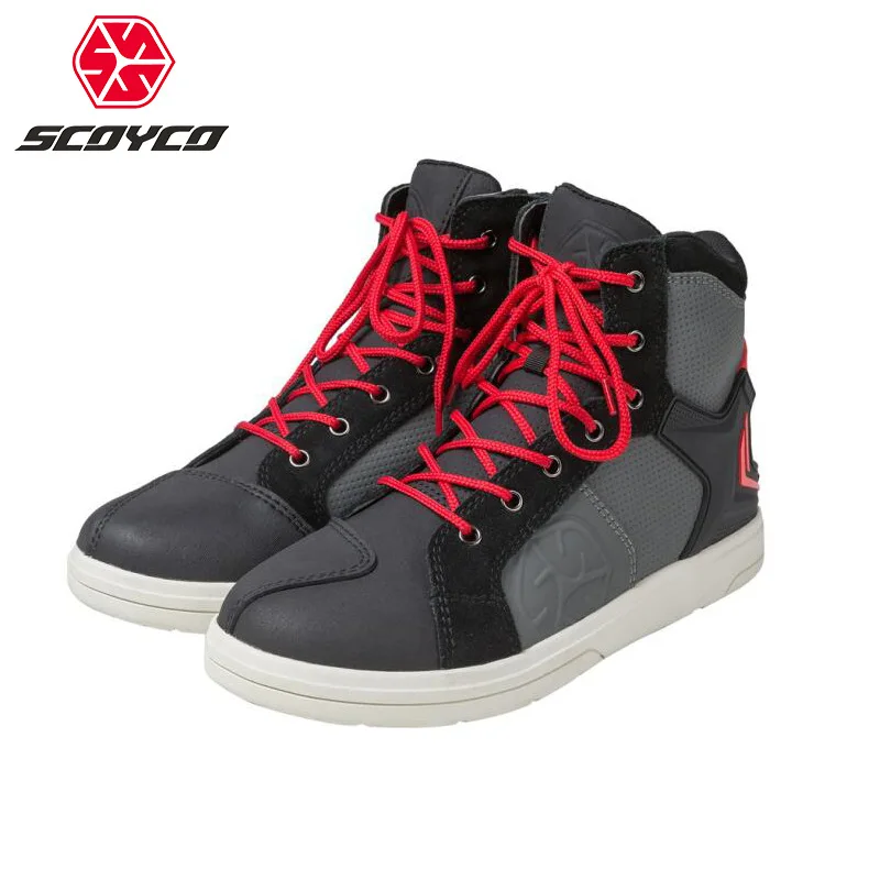 

SCOYCO Motorcycle Waterproof Riding Short Boots Locomotive Anti-fall Racing Knight Shoes Men's Windproof Motocross Equipment