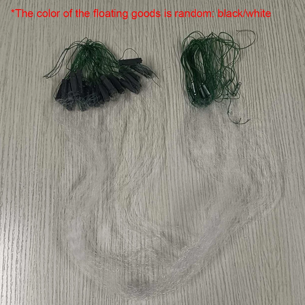 나일론 스트립 낚시 그물 모노필라멘트 아가미 그물 3겹 붕어 물고기 트랩 케이지 그물 낚시 도구 8x0.7m 액세서리