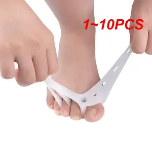 1~10PCS /set Silicone Gel Toe Corrector Foot Fingers Three Hole Toe Separator Thumb Valgus Protector Bunion Adjuster Valgus