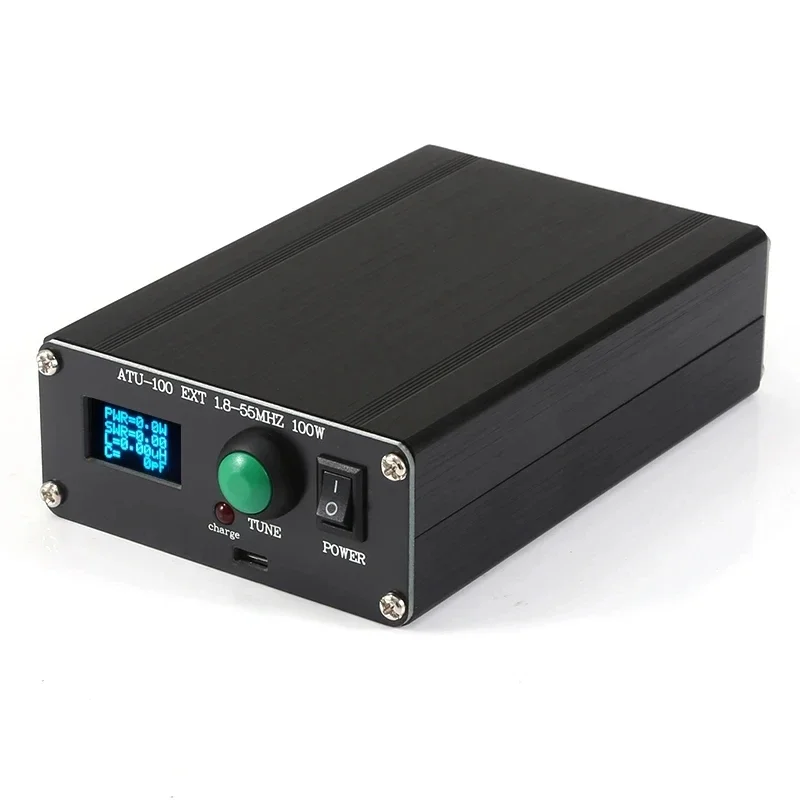 Finished ATU-100 1.8-50MHz ATU-100mini Automatic Antenna Tuner by N7DDC 7x7 + Mini 0.96 OLED + Metal case Battery antenna adapter rf power meter swr power meter