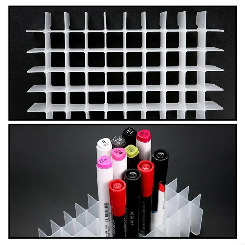 Multi-functional Marker Pen for Case Clear Plastic Colored Marker Holder Portable Brush Pen for Case Kid