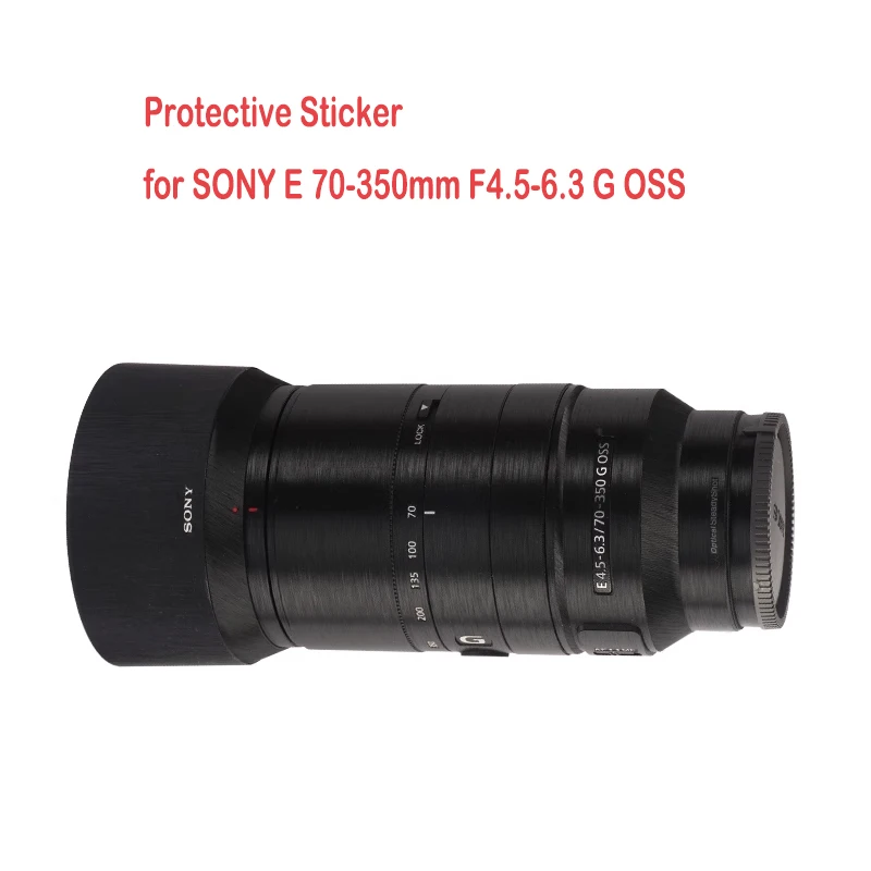 Pellicola Protettiva Antigraffio Adesiva Per La Pelle Per Sony E70-300 G 70-300Mm F4.5 Obiettivo Della Fotocamera Pelli Per Decalcomanie Avvolgenti Su