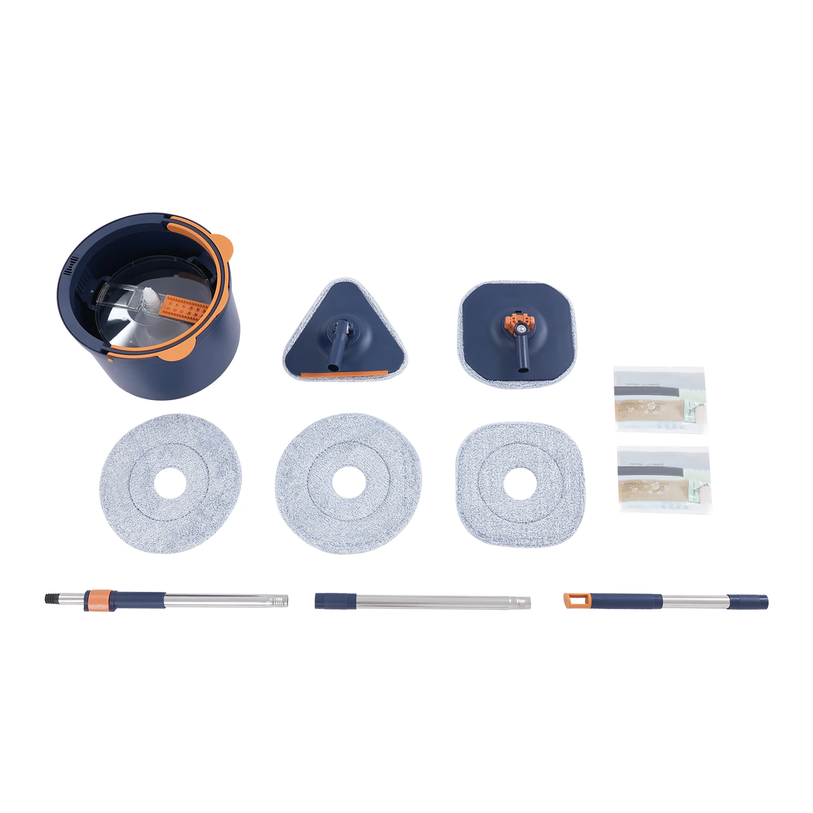 360 ° Spin Mop und Eimer, Spin Mop und Eimer-Set, Spinning Mop Bucket Kit mit selbsttrennendem Schmutz- und Saubwassersystem – Detail 3