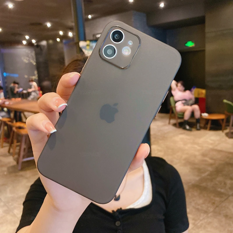 7Colors Ultra Thin Liquid Silicone Matte Case For iPhone 15 14 13 12 Mini 11 Pro X XS Max XR 7 8 Plus SE 2022 Soft TPU Cover — view 2
