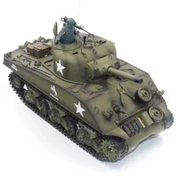 Henglong 3898-1 Metal US M4A3 Main Battle Tank RC Model US Sherman 1:16 Battle Simulation Remote Control Toys Car 2