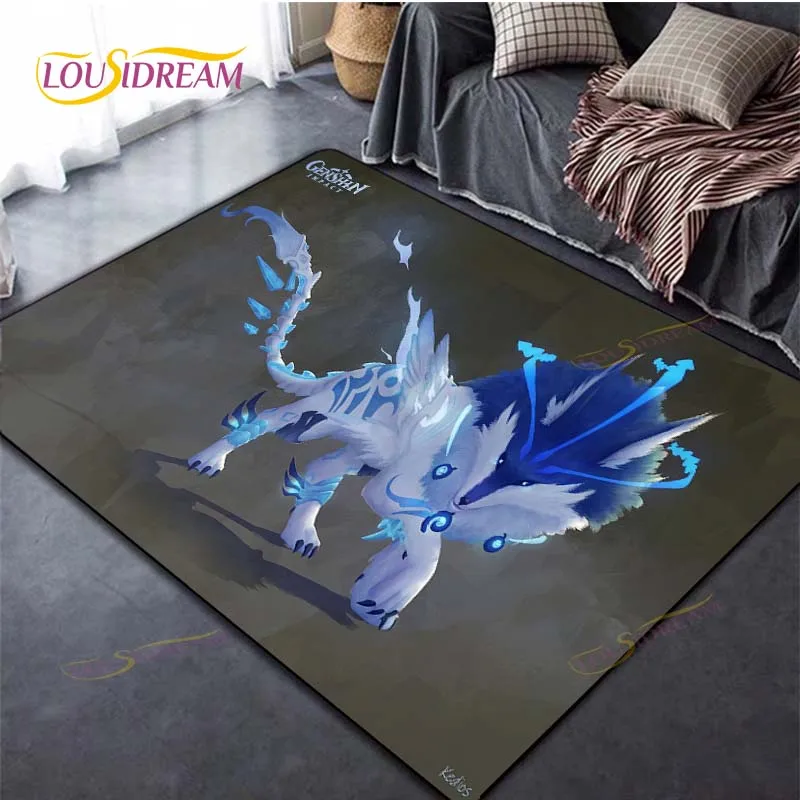 

Genshin Impact Non-slip Area Rugs Large Mat for Living Room Comfortable Carpet Soft Rugs Bedroom Home Carpets