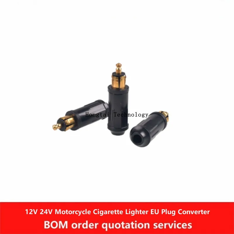12V 24V Motorcycle Cigarette Lighter EU Plug Modified Cigarette Lighter Socket Converter for BMW Motorcycle