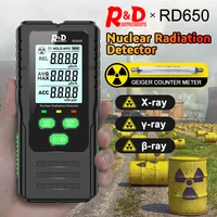 R&D RD650 Geiger counter Nuclear Radiation Detector X-ray Beta Gamma Detector Geiger Counter Dosimeter  Radioactivity Tester 1