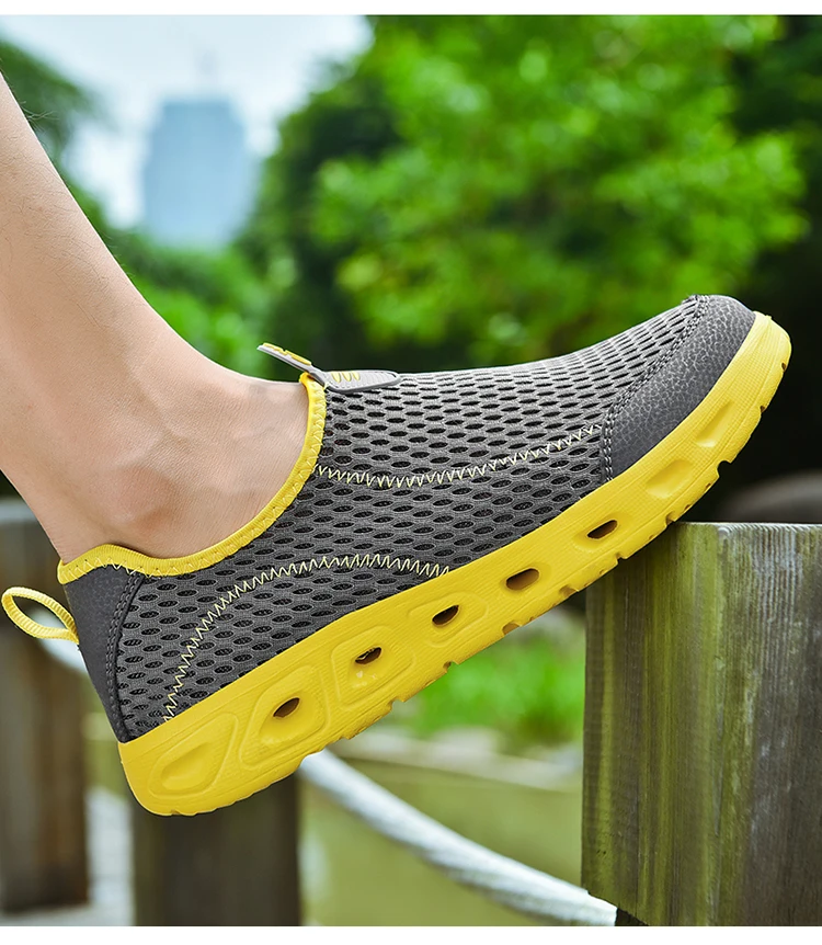 Herr Aqua Outdoor Andas Strand Lättvikt Snabbtorkande Vada Sport Vatten Camping Sneakers Skor_voghion.com