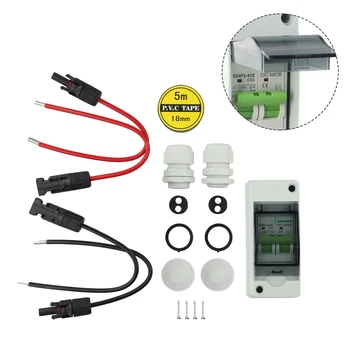 내구성 회로 안전 스위치 DC 회로 차단기, 태양광 연결 박스 스위치, 전선 DC1000V IP65 방수