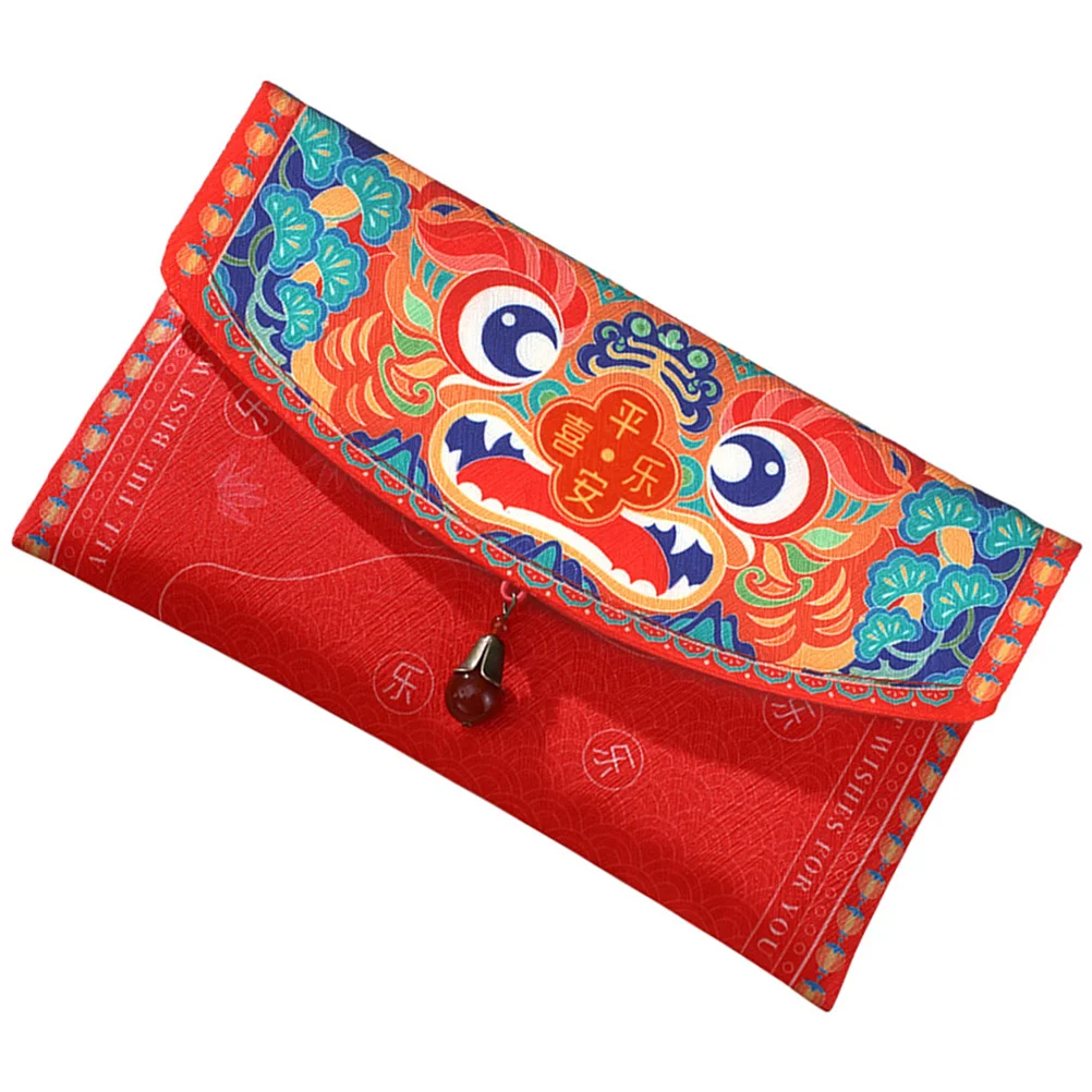 

Красный конверт для китайского Нового года, сумка для денег, весенний праздничный пакет, Подарочный кошелек для церемонии, 2023 пакетов со знаком зодиака, тканевая сумочка