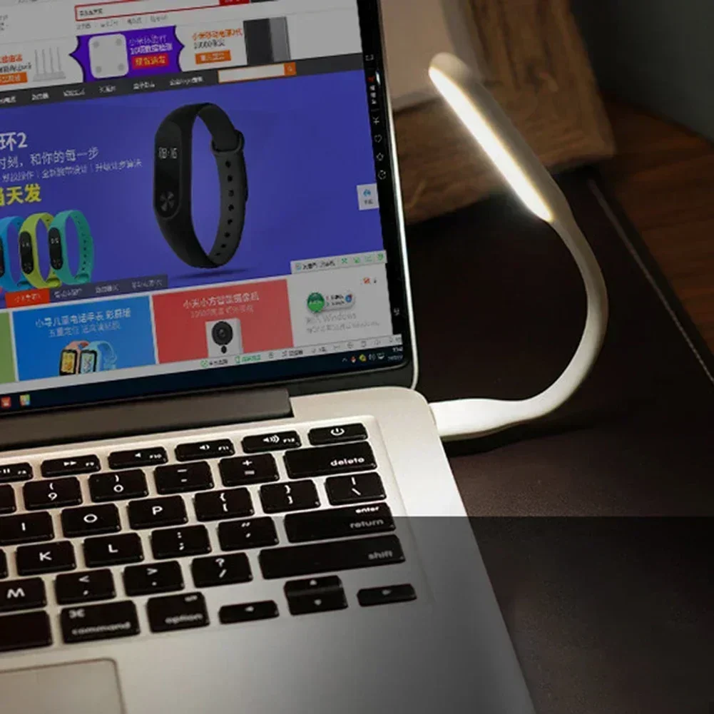 USB Light LED Reading Lamp Mini Book Light Portable Camping Night Lights Table Lamps Power Bank Notebook Laptop Computer PC